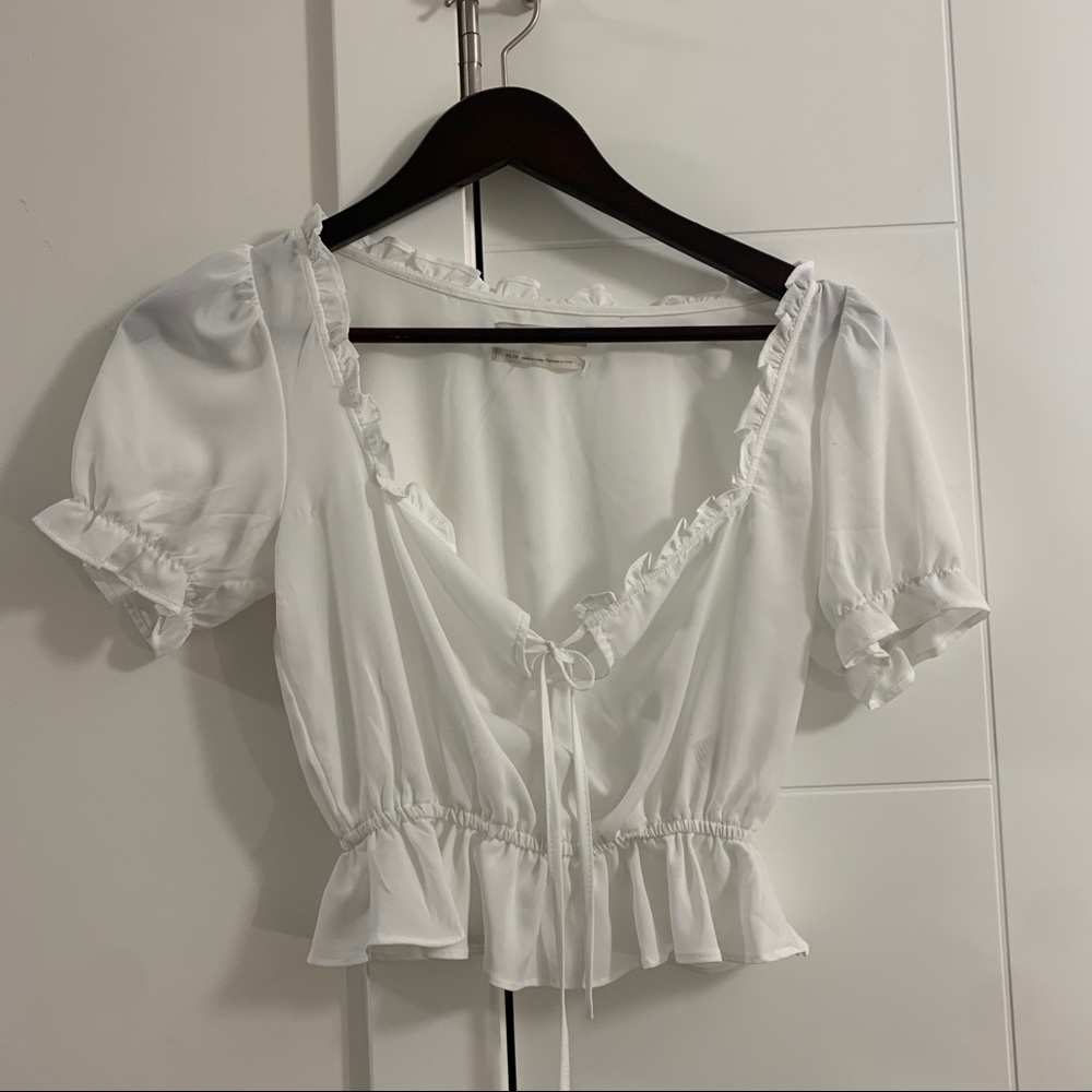 UO cropped blouse